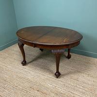 Edwardian Walnut Wind-out Extending Antique Dining Table (6 of 9) Edwardian Walnut Wind-out Extending Antique Dining Table (6 of 9)