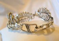 Vintage Sterling Silver Leaf Bracelet 1960s Beaucraft USA 6 3/4" Length 28 Grams (4 of 12) Vintage Sterling Silver Leaf Bracelet 1960s Beaucraft USA 6 3/4" Length 28 Grams (4 of 12)