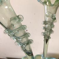 Large Victorian Epergne - Green Glass with White Opalescent Rims (8 of 15) Large Victorian Epergne - Green Glass with White Opalescent Rims (8 of 15)