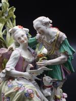 Well Modelled Late 19th Century Meissen Group of Two Lovers (2 of 5) Well Modelled Late 19th Century Meissen Group of Two Lovers (2 of 5)