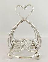 Heart Shaped Silver Plated Toast Rack c.1910 (2 of 7) Heart Shaped Silver Plated Toast Rack c.1910 (2 of 7)