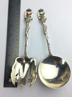 Sterling Silver Canadian Servers "Enamel" with Indian Motifs Available Worldwide (10 of 11) Sterling Silver Canadian Servers "Enamel" with Indian Motifs Available Worldwide (10 of 11)