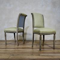 Pair of French Painted Louis XVI Style Side Chairs (2 of 12) Pair of French Painted Louis XVI Style Side Chairs (2 of 12)