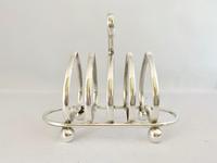 Heart Shaped Silver Plated Toast Rack c.1910 (3 of 7) Heart Shaped Silver Plated Toast Rack c.1910 (3 of 7)