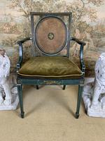 Fabulous Set of 6 Green Painted Armchairs (7 of 12) Fabulous Set of 6 Green Painted Armchairs (7 of 12)