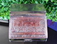 Rare French F Morel Solid Silver Last Supper Scense Lud Snuff Box (14 of 18) Rare French F Morel Solid Silver Last Supper Scense Lud Snuff Box (14 of 18)