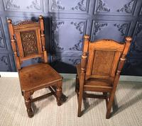 Pair of Victorian Oak Hall Chairs (13 of 17) Pair of Victorian Oak Hall Chairs (13 of 17)