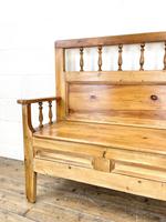 Vintage Pine Settle Bench with Storagev (5 of 10) Vintage Pine Settle Bench with Storagev (5 of 10)