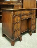 Antique Serpentine Front Walnut Desk (2 of 10) Antique Serpentine Front Walnut Desk (2 of 10)