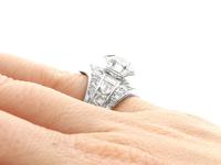 3.24ct Diamond & Platinum Cocktail Ring - Art Deco c.1935 (8 of 9) 3.24ct Diamond & Platinum Cocktail Ring - Art Deco c.1935 (8 of 9)