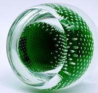 Jaffe Rose Glass Magnum Controlled Bubble Green Paperweight Czech Bohemia (5 of 6) Jaffe Rose Glass Magnum Controlled Bubble Green Paperweight Czech Bohemia (5 of 6)
