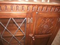 Carved Oak Bookcase with Cupboards (2 of 3) Carved Oak Bookcase with Cupboards (2 of 3)
