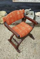 Quality Near Pair of Mahogany Antique x frame Chairs (2 of 5) Quality Near Pair of Mahogany Antique x frame Chairs (2 of 5)