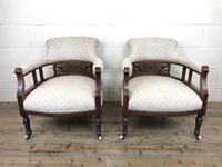 Pair of Victorian Mahogany Tub Chairs (4 of 17) Pair of Victorian Mahogany Tub Chairs (4 of 17)