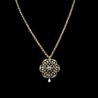 Antique Amethyst & Pearl Lavalier 9ct 9K Gold Pendant Brooch & Chain Necklace (2 of 9) Antique Amethyst & Pearl Lavalier 9ct 9K Gold Pendant Brooch & Chain Necklace (2 of 9)