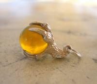 Vintage Silver Pocket Watch Chain Fob 1970s Dainty Talon or Claw Holding an Amber Ball (7 of 9) Vintage Silver Pocket Watch Chain Fob 1970s Dainty Talon or Claw Holding an Amber Ball (7 of 9)