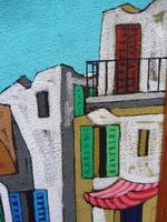 Oil on Board the Court Yard Artist Spina 1960s (7 of 10) Oil on Board the Court Yard Artist Spina 1960s (7 of 10)