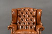 Fine Large Antique Deep Buttoned Leather Wing Chair (7 of 15) Fine Large Antique Deep Buttoned Leather Wing Chair (7 of 15)