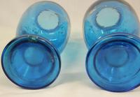 Pair of Antique Pale Blue Glass Decorated Vases (3 of 8) Pair of Antique Pale Blue Glass Decorated Vases (3 of 8)