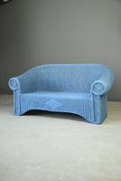 Blue Wicker Sofa (2 of 10) Blue Wicker Sofa (2 of 10)