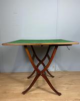 Antique Mahogany Folding Games Coaching Table (5 of 10) Antique Mahogany Folding Games Coaching Table (5 of 10)