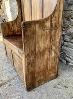 Antique Pine Panelled Box Settle (7 of 16) Antique Pine Panelled Box Settle (7 of 16)