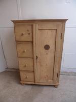 Quality 4 Drawer 1 Door Antique Pine Kitchen / Storage Cupboard to wax / paint (3 of 9) Quality 4 Drawer 1 Door Antique Pine Kitchen / Storage Cupboard to wax / paint (3 of 9)