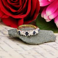 The Vintage 1979 Sapphire & Diamond Half Hoop Ring (4 of 5) The Vintage 1979 Sapphire & Diamond Half Hoop Ring (4 of 5)
