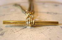 Victorian Pocket Watch Chain 1890s Antique Brass Double Albert With T Bar (9 of 11) Victorian Pocket Watch Chain 1890s Antique Brass Double Albert With T Bar (9 of 11)