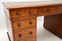 Antique Victorian Mahogany Leather Top Pedestal Desk (4 of 11) Antique Victorian Mahogany Leather Top Pedestal Desk (4 of 11)