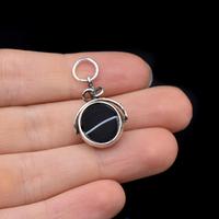 Antique Edwardian Abalone Shell and Agate Sterling Silver Spinning Fob Pendant (9 of 9) Antique Edwardian Abalone Shell and Agate Sterling Silver Spinning Fob Pendant (9 of 9)