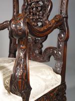 Remarkable Pair of Late 19th Century Walnut Throne Chairs (10 of 10) Remarkable Pair of Late 19th Century Walnut Throne Chairs (10 of 10)