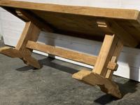 Large French Refectory Bleached Oak Farmhouse Dining Table (27 of 27) Large French Refectory Bleached Oak Farmhouse Dining Table (27 of 27)