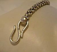 Vintage Silver 925 Popcorn Bracelet 1970s Big Shepherds Hook Clasp 7 3/4" Length (7 of 11) Vintage Silver 925 Popcorn Bracelet 1970s Big Shepherds Hook Clasp 7 3/4" Length (7 of 11)
