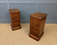 Victorian Pair of Burr Walnut Bedside Chests (8 of 14) Victorian Pair of Burr Walnut Bedside Chests (8 of 14)