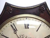 Rare Antique Drop Dial Wall Clock 8 Day Single Fusee Movement Signed J H Harvey Penzance (8 of 12) Rare Antique Drop Dial Wall Clock 8 Day Single Fusee Movement Signed J H Harvey Penzance (8 of 12)