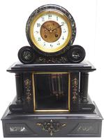 Fine Antique French Slate & Marble Regulator Mantel Clock 8 Day Striking Mantle Clock with Visible Jewelled Escapement (2 of 12) Fine Antique French Slate & Marble Regulator Mantel Clock 8 Day Striking Mantle Clock with Visible Jewelled Escapement (2 of 12)
