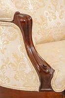 Victorian Mahogany Carved Settee (7 of 7) Victorian Mahogany Carved Settee (7 of 7)