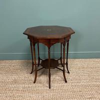Striking Figured Rosewood Victorian Inlaid Antique Occasional Table (5 of 7) Striking Figured Rosewood Victorian Inlaid Antique Occasional Table (5 of 7)