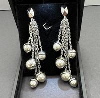 1990s Christian Dior Multi Pearl Drop Earrings