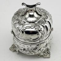 Unusual Chester Sterling Silver String Box