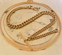 Victorian Pocket Watch Chain 1890s Antique Large 14ct Rose Gold Filled Albert With T Bar (5 of 11) Victorian Pocket Watch Chain 1890s Antique Large 14ct Rose Gold Filled Albert With T Bar (5 of 11)