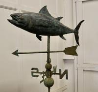 Verdigris Copper Folk Art Fish Weather Vane (2 of 7) Verdigris Copper Folk Art Fish Weather Vane (2 of 7)