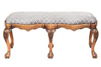 Fine George 1st Revival Walnut & carved 6 leg foot stool (3 of 6) Fine George 1st Revival Walnut & carved 6 leg foot stool (3 of 6)