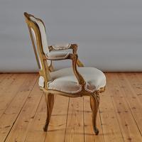 Pair Of French Louis XV Style Painted And Gilt Armchairs (4 of 8) Pair Of French Louis XV Style Painted And Gilt Armchairs (4 of 8)
