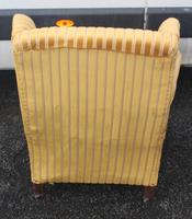 1940s Mahogany Wingback Armchair Upholstered in Gold. Nice Shape (2 of 3) 1940s Mahogany Wingback Armchair Upholstered in Gold. Nice Shape (2 of 3)