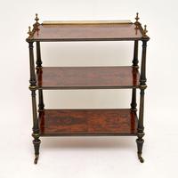 Antique Amboyna & Ebony Etagere Side Table (2 of 13) Antique Amboyna & Ebony Etagere Side Table (2 of 13)