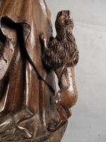 Decorative & Rare Complete Carved Walnut Sculpture of Hieronymus with the Lion (8 of 12) Decorative & Rare Complete Carved Walnut Sculpture of Hieronymus with the Lion (8 of 12)