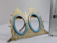 Stunning 19th Century 'Lovegrove & Flint' Double Brass & Turquoise Enamel Frame (7 of 8) Stunning 19th Century 'Lovegrove & Flint' Double Brass & Turquoise Enamel Frame (7 of 8)