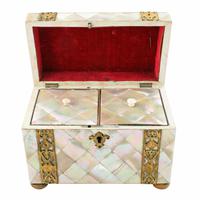 Mother of Pearl Tea Caddy (4 of 8) Mother of Pearl Tea Caddy (4 of 8)